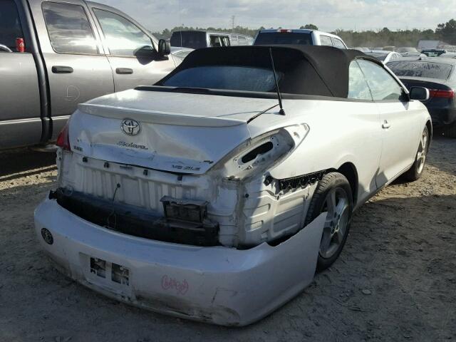 4T1FA38P05U054825 - 2005 TOYOTA CAMRY SOLA WHITE photo 4