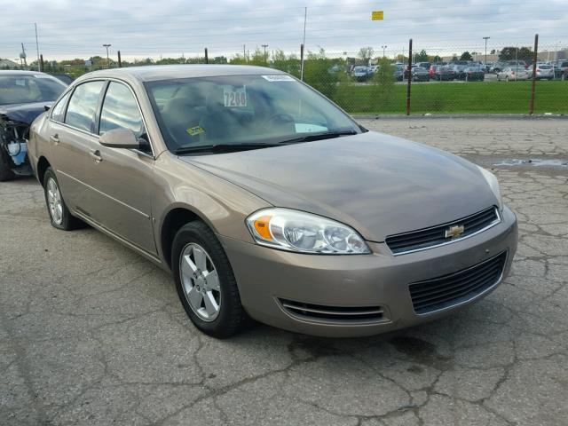 2G1WT55K779155937 - 2007 CHEVROLET IMPALA TAN photo 1