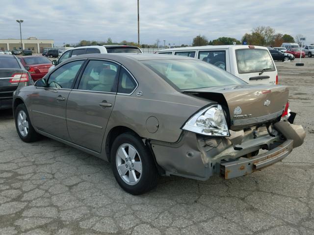 2G1WT55K779155937 - 2007 CHEVROLET IMPALA 棕色 照片 3