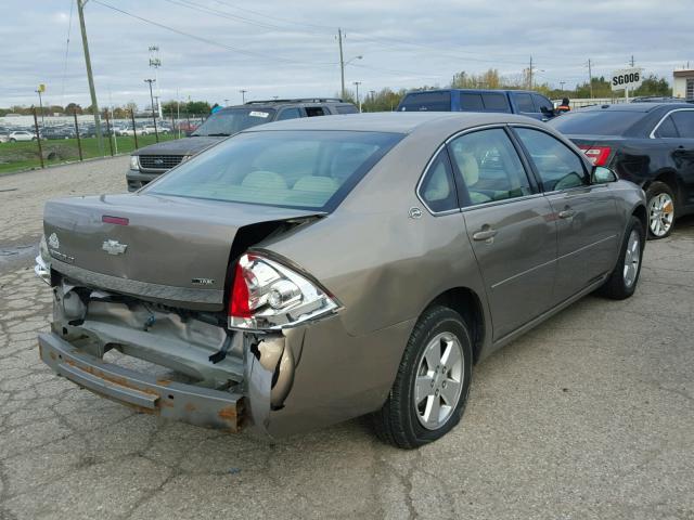 2G1WT55K779155937 - 2007 CHEVROLET IMPALA 棕色 照片 4