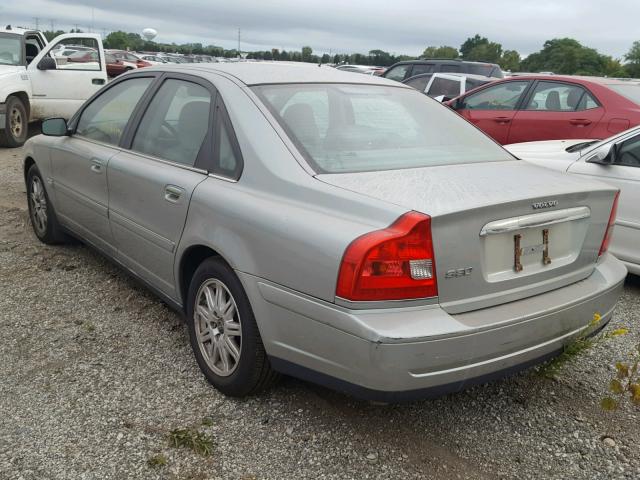 YV1TH592851401783 - 2005 VOLVO S80 2.5T SILVER photo 3