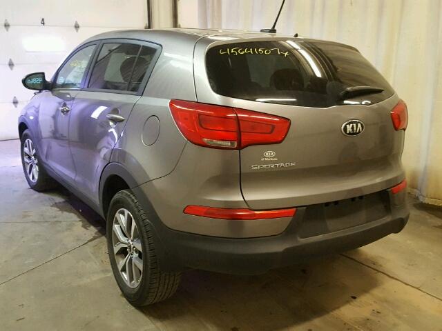 KNDPB3AC4F7747992 - 2015 KIA SPORTAGE L GRAY photo 3