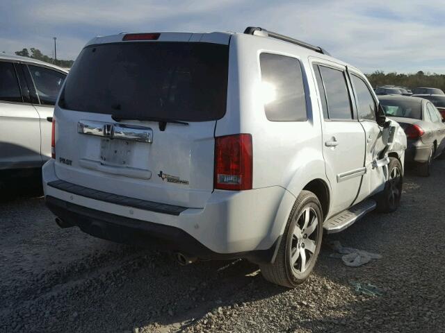 5FNYF3H96CB021883 - 2012 HONDA PILOT TOUR WHITE photo 4