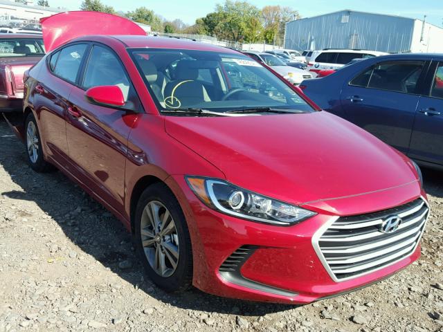 KMHD84LF4HU431300 - 2017 HYUNDAI ELANTRA SE RED photo 1