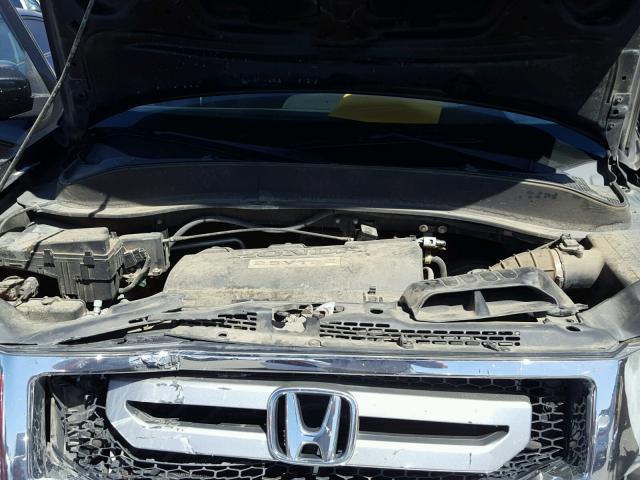 5FPYK16539B105529 - 2009 HONDA RIDGELINE BLACK photo 7