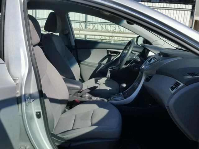 5NPDH4AE6DH207691 - 2013 HYUNDAI ELANTRA GL SILVER photo 5