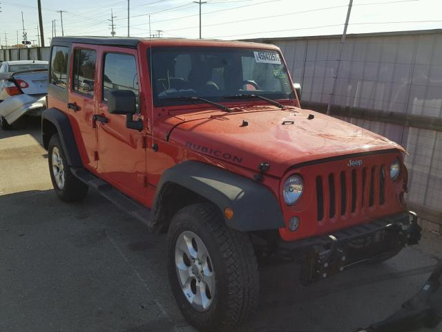 1C4BJWFG9FL624237 - 2015 JEEP WRANGLER U RED photo 1