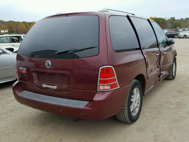 2MRDA22277BJ00563 - 2007 MERCURY MONTEREY MAROON photo 4