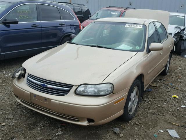 1G1NE52J92M694685 - 2002 CHEVROLET MALIBU LS BEIGE photo 2