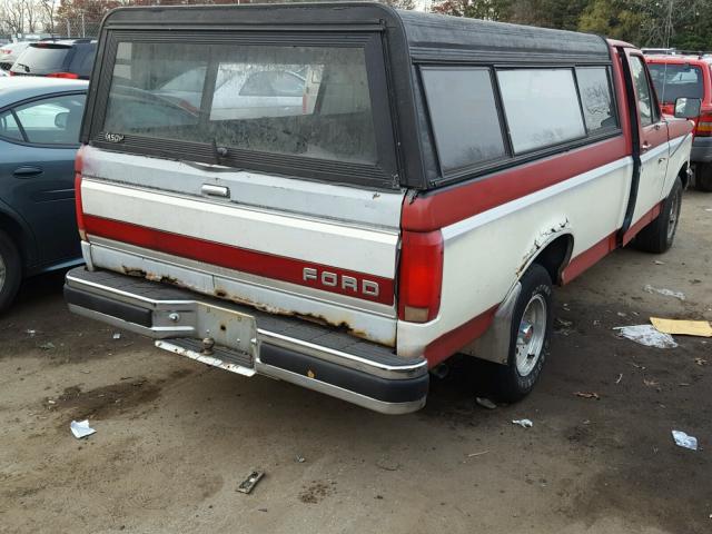 2FTDF15N5MCA55407 - 1991 FORD F150 RED photo 4