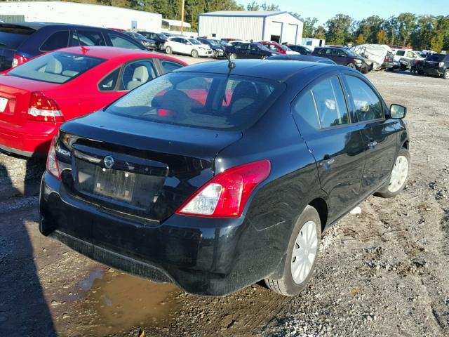 3N1CN7AP6GL848841 - 2016 NISSAN VERSA S BLACK photo 4