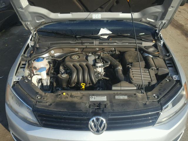 3VW2K7AJ3EM223380 - 2014 VOLKSWAGEN JETTA SILVER photo 7