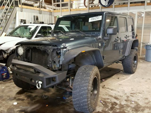 1J4GA59137L101704 - 2007 JEEP WRANGLER S CHARCOAL photo 2