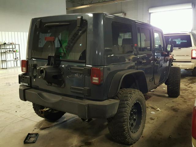 1J4GA59137L101704 - 2007 JEEP WRANGLER S CHARCOAL photo 4