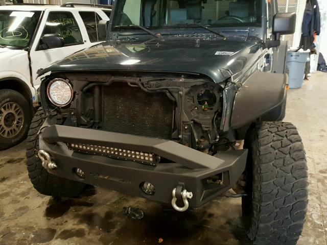 1J4GA59137L101704 - 2007 JEEP WRANGLER S CHARCOAL photo 9
