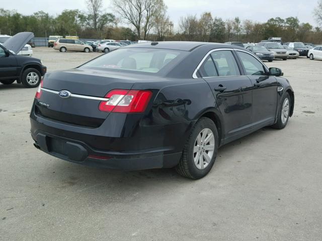 1FAHP2DW8CG115228 - 2012 FORD TAURUS SE BLACK photo 4