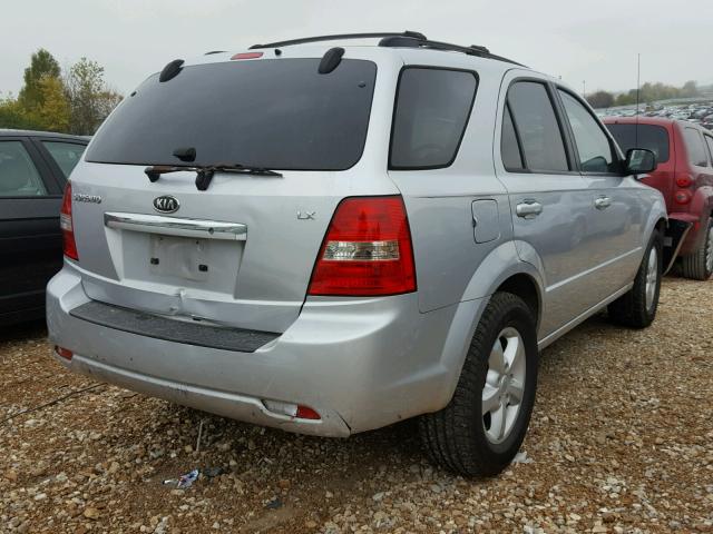 KNDJC736X75679650 - 2007 KIA SORENTO SILVER photo 4