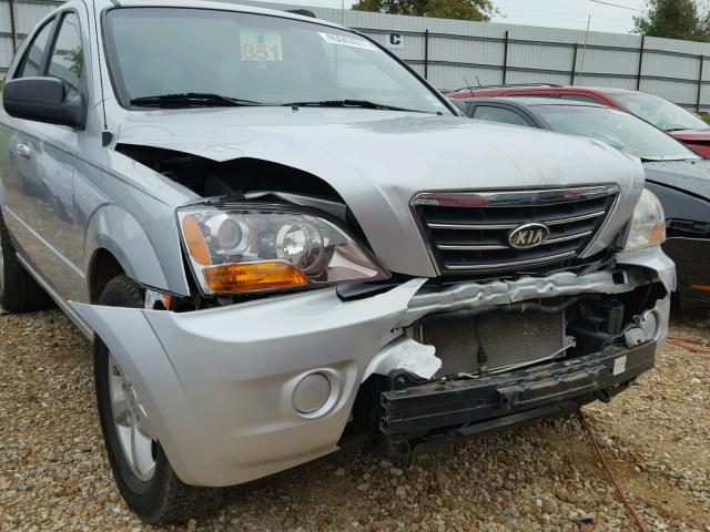 KNDJC736X75679650 - 2007 KIA SORENTO SILVER photo 9