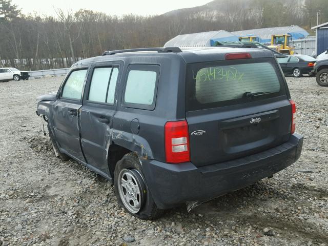 1J8FT28058D735281 - 2008 JEEP PATRIOT SP GRAY photo 3