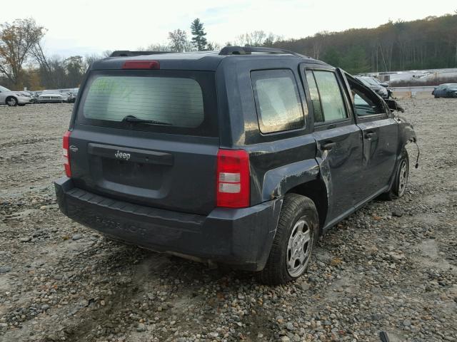 1J8FT28058D735281 - 2008 JEEP PATRIOT SP GRAY photo 4