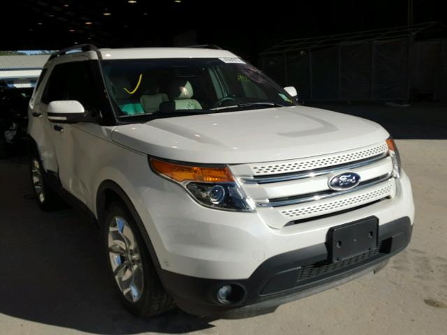 1FM5K7F83EGA85433 - 2014 FORD EXPLORER L WHITE photo 1