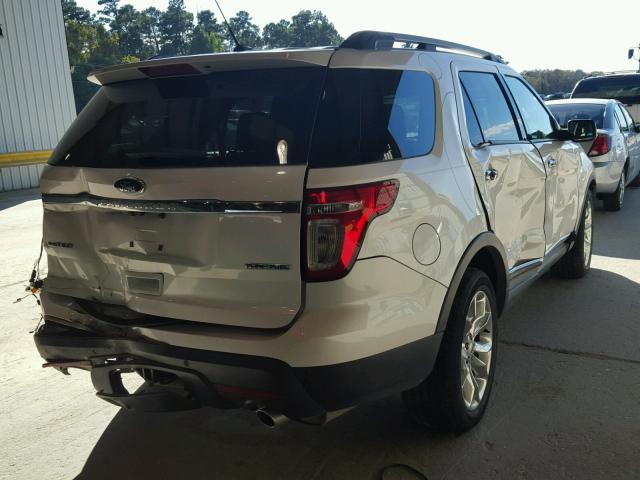 1FM5K7F83EGA85433 - 2014 FORD EXPLORER L WHITE photo 4