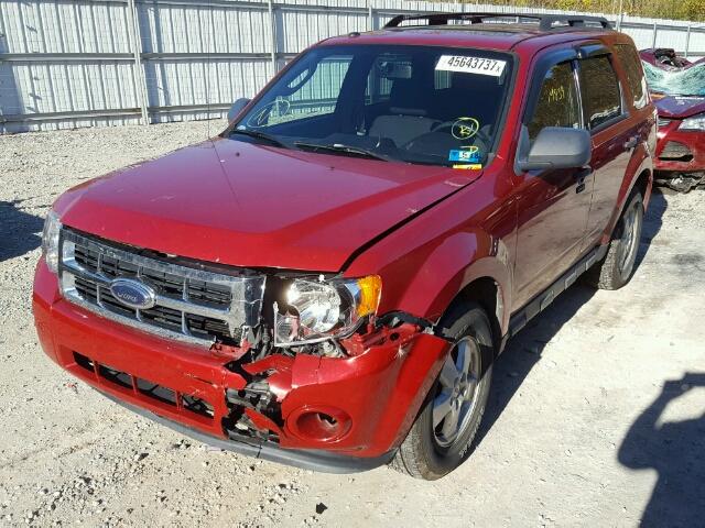 1FMCU9DG9AKA13473 - 2010 FORD ESCAPE XLT RED photo 2