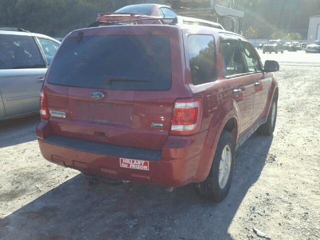 1FMCU9DG9AKA13473 - 2010 FORD ESCAPE XLT RED photo 4