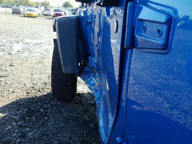 1C4BJWDG0GL120535 - 2016 JEEP WRANGLER U BLUE photo 10