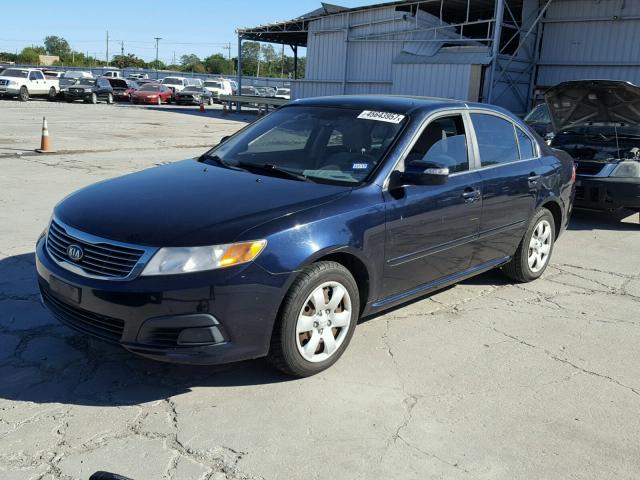 KNAGE228995308800 - 2009 KIA OPTIMA BLUE photo 2