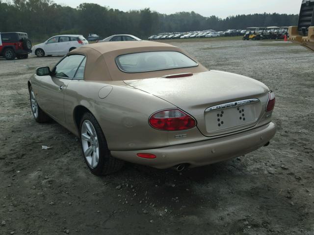 SAJDA42C842A38376 - 2004 JAGUAR XK8 GOLD photo 3