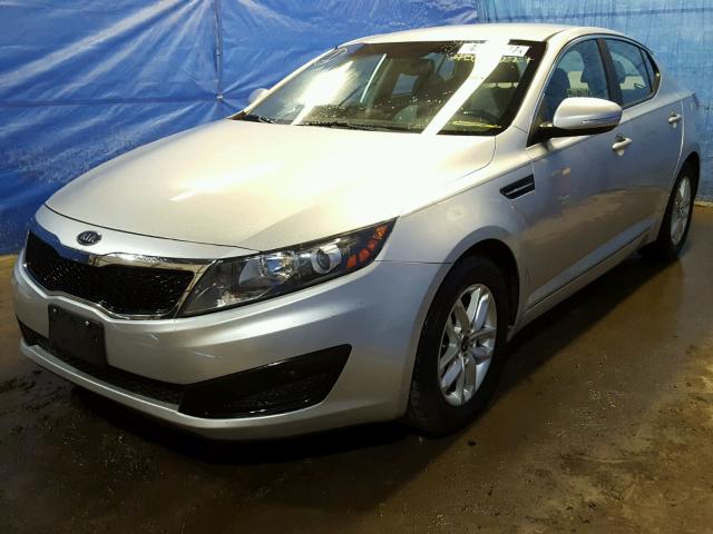 KNAGM4A76B5167066 - 2011 KIA OPTIMA SILVER photo 2