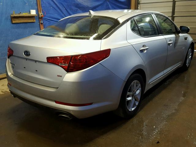 KNAGM4A76B5167066 - 2011 KIA OPTIMA SILVER photo 4