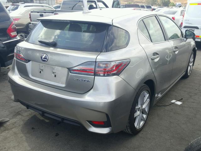 JTHKD5BH3H2293713 - 2017 LEXUS CT 200 GRAY photo 4