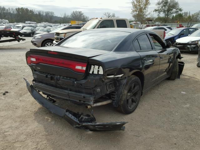 2C3CDXBG2CH102554 - 2012 DODGE CHARGER SE BLACK photo 4