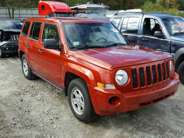 1J8FF28W18D759122 - 2008 JEEP PATRIOT SP ORANGE photo 1