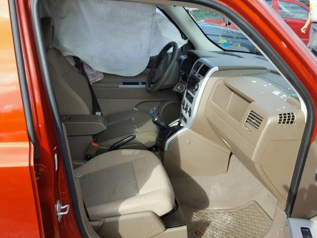 1J8FF28W18D759122 - 2008 JEEP PATRIOT SP ORANGE photo 5