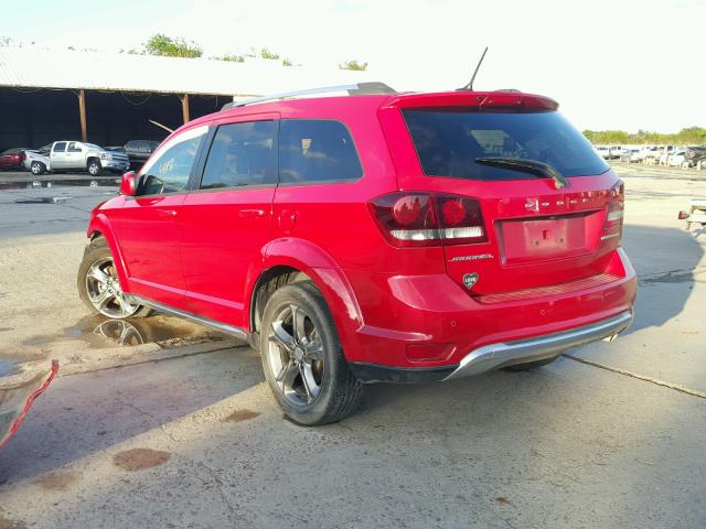 3C4PDCGB0FT711740 - 2015 DODGE JOURNEY CR RED photo 3