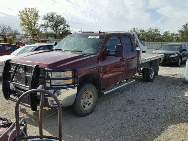 1GCHK69K49E154506 - 2009 CHEVROLET SILVERADO MAROON photo 2