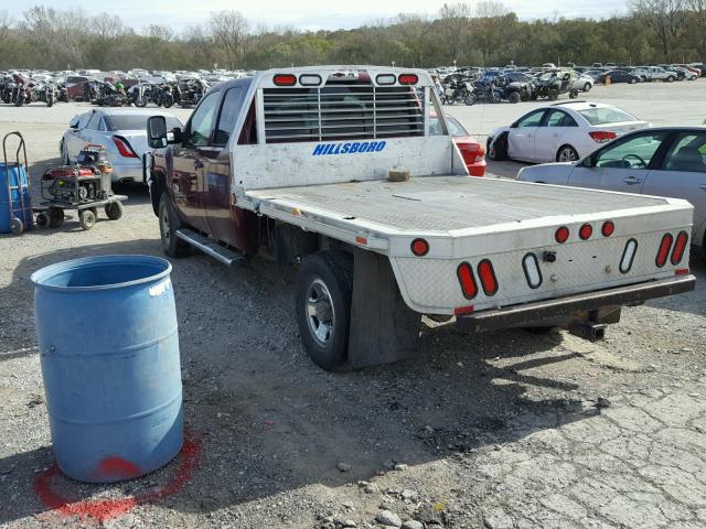 1GCHK69K49E154506 - 2009 CHEVROLET SILVERADO MAROON photo 3