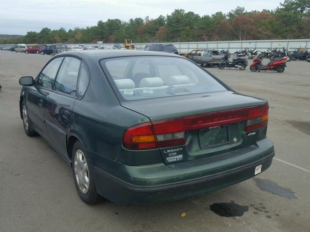 4S3BE6354Y7202802 - 2000 SUBARU LEGACY L GREEN photo 3