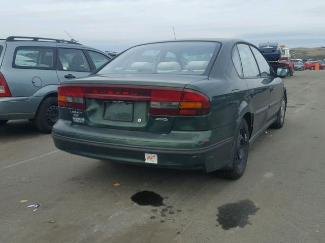 4S3BE6354Y7202802 - 2000 SUBARU LEGACY L GREEN photo 4