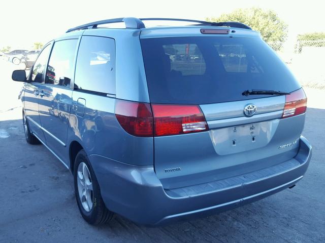 5TDZA23C55S286891 - 2005 TOYOTA SIENNA CE BLUE photo 3