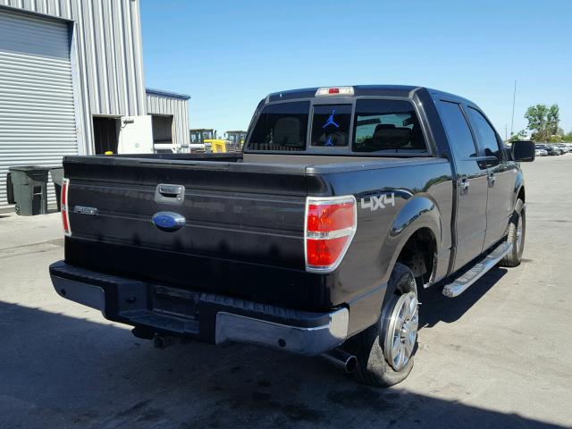 1FTFW1ET4DKE32330 - 2013 FORD F150 SUPER BLACK photo 4