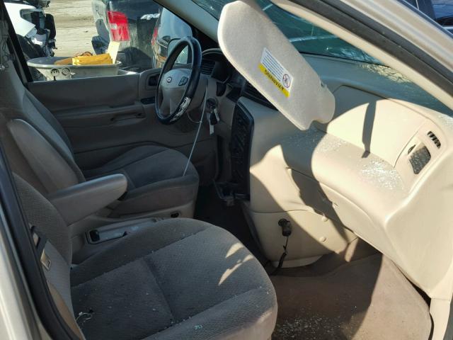 2FMZA51462BA65564 - 2002 FORD WINDSTAR L TAN photo 5