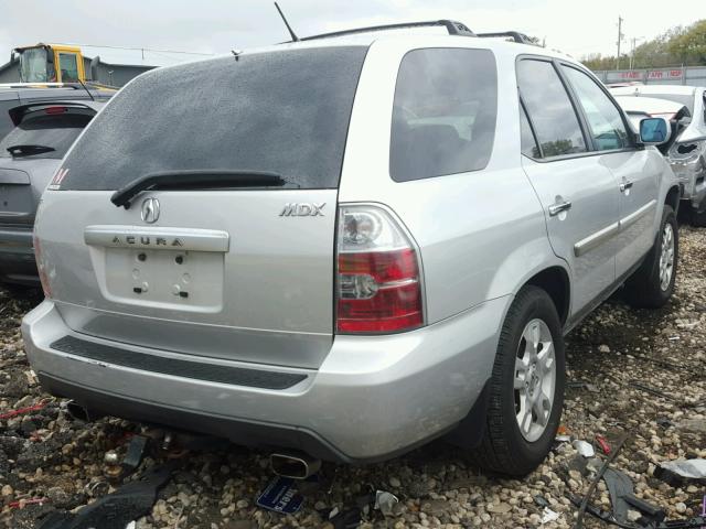 2HNYD18644H510000 - 2004 ACURA MDX TOURIN SILVER photo 4