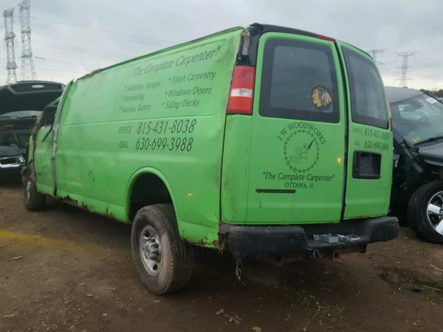 1GCHG39U641119161 - 2004 CHEVROLET EXPRESS G3 GREEN photo 3