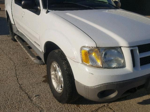 1FMZU77E81UC95747 - 2001 FORD EXPLORER S WHITE photo 9