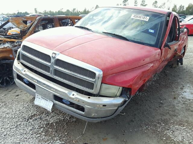 1B7HF16Z71S287405 - 2001 DODGE RAM 1500 RED photo 2