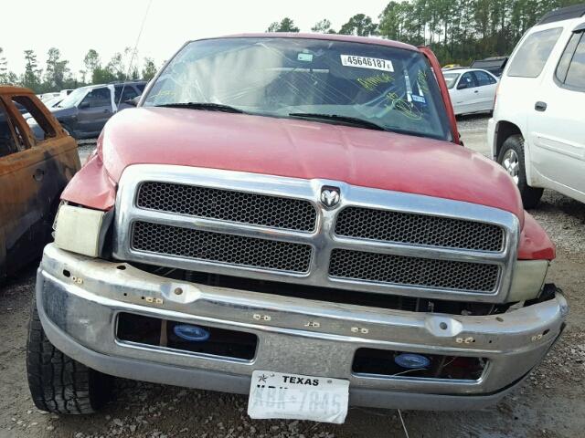 1B7HF16Z71S287405 - 2001 DODGE RAM 1500 RED photo 9